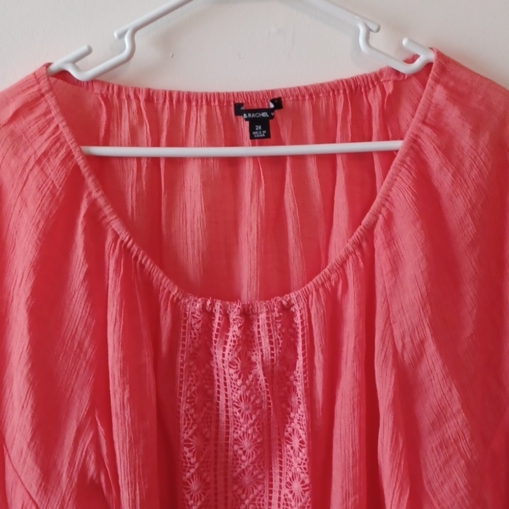 Women's Coral Top - Picture 2 of 4